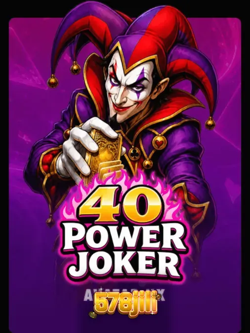 Makulay na neon fruit symbols sa 40 Power Joker slot grid